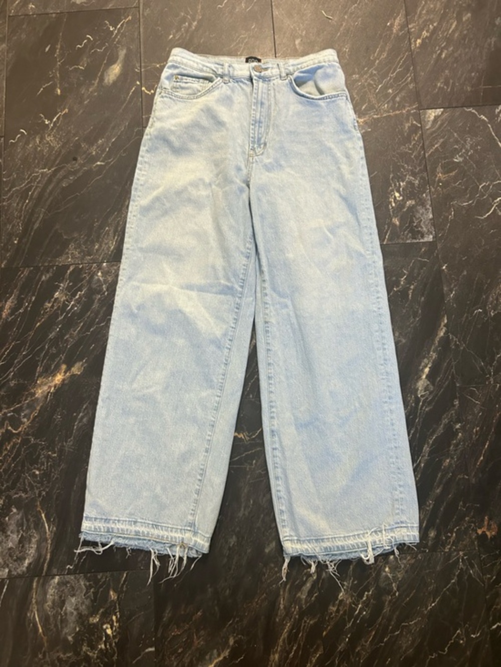 Urban Outfitters Light Wash High-Rise Wide-Leg Jeans